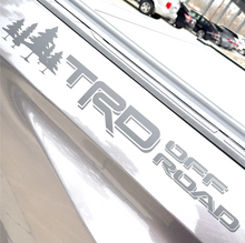 Load image into Gallery viewer, Matte Black Forest Trees Toyota TRD Style Off Road Trail Sticker Decal