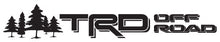 Load image into Gallery viewer, Matte Black Forest Trees Toyota TRD Style Off Road Trail Sticker Decal