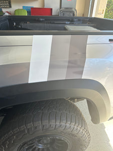 Gray Stripes Toyota TRD Style Off Road Trail Sticker Decal