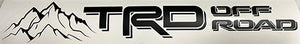Matte Black Mountains Toyota TRD Style Off Road Trail Sticker Decal