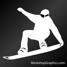 Load image into Gallery viewer, Snowboard Snowboarder - Sticker Decals